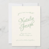 Handgeschriebener Retro Whimsical Einzigartige Mod Save The Date (Rückseite)