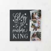 handgeschriebener Ruhm | Multi-Foto Dreifach Gefaltete Urlaubskarte (Cover)