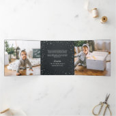 handgeschriebener Ruhm | Multi-Foto Dreifach Gefaltete Urlaubskarte (Innenseite)