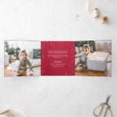 handgeschriebener Ruhm | Multi-Foto Dreifach Gefaltete Urlaubskarte (Innenseite)