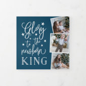 handgeschriebener Ruhm | Multi-Foto Dreifach Gefaltete Urlaubskarte (Cover)