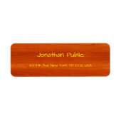 Handgeschriebener Schreibname Gold Text von Walnut (Vorne)