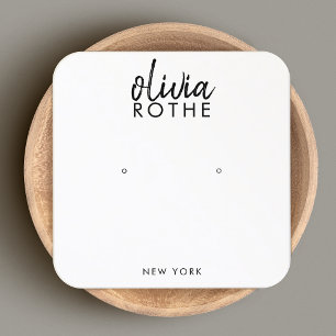 Handgeschriebener Schriftart - Einfache Anzeige mi Quadratische Visitenkarte