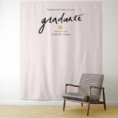 Handgeschriebener Script-Background Prop Pink-Absc Wandteppich (Beispiel)