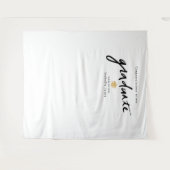 Handgeschriebener Script-BackgroundProp Weißer Abs Wandteppich (Vorderseite (Horizontal))