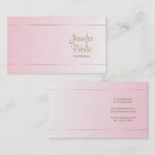 Handgeschriebener Script Calligraphy Glamour Luxur Visitenkarte (Vorne/Hinten)