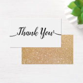 Handgeschriebener Script Gold Glitzer Vielen Dank (Schreibtisch)