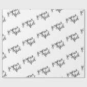 Handgeschriebener Skript-Feiertag Joyeux Geschenkpapier (Flach)