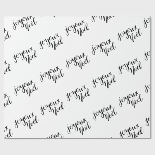 Handgeschriebener Skript-Feiertag Joyeux Geschenkpapier (Flach)