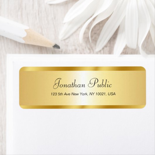Handgeschriebener Skriptname Gold Template Elegant (Insitu)