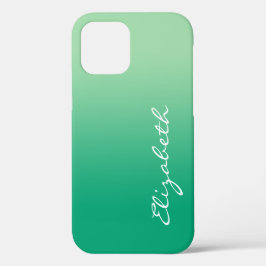 Handgeschriebener Skriptname Light Dunkel Green Gr Case-Mate iPhone Hülle