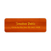 Handgeschriebener Skriptname Walnut Template (Vorne)