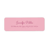 Handgeschriebener Skripttext Elegante Rosa Moderne (Vorne)