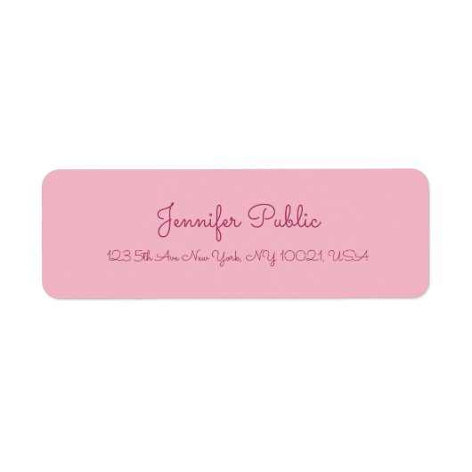 Handgeschriebener Skripttext Elegante Rosa Moderne (Vorne)