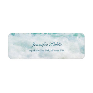 Handgeschriebener Skripttext von Seaside Waves Art