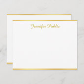 Handgeschriebener Text für goldene Vorlagen für Sk (Vorne/Hinten)