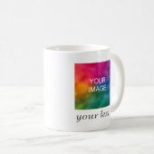 Handgeschriebener Text oder benutzerdefinierte Fot Kaffeetasse (VorderseiteRechts)