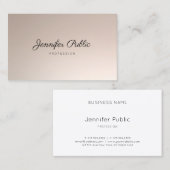 Handgeschriebener Visitenkarte (Vorne/Hinten)