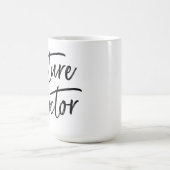 Handgeschriebener zukünftiger Doktor Kaffeetasse (Mittel)