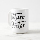 Handgeschriebener zukünftiger Doktor Kaffeetasse (Vorderseite Links)