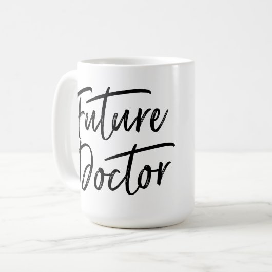 Handgeschriebener zukünftiger Doktor Kaffeetasse (Vorderseite Links)