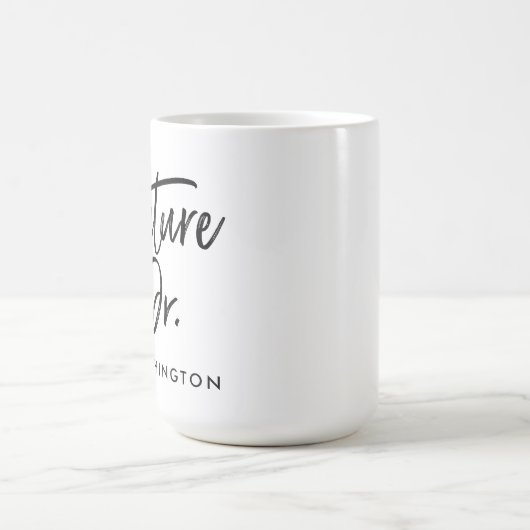 Handgeschriebener zukünftiger Dr. Kaffeetasse (Mittel)