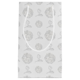 Handgeschriebenes Alles, was Sie brauchen, ist Lie Kleine Geschenktüte