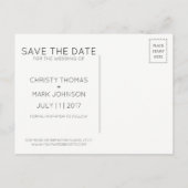 Handgeschriebenes ausgeblendetes Bild | Save the D Ankündigungspostkarte (Rückseite)