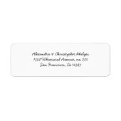 Handgeschriebenes Aussehen Einfache Rücksendeadres (Vorne)