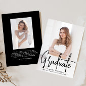 Handgeschriebenes Black Script 2 Foto Abschluss Ankündigung