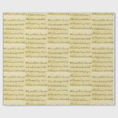 Handgeschriebenes Blatt Musik Song Notes Antique I Geschenkpapier (Flach)