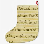 Handgeschriebenes Blatt Musik Song Notes Antique I Großer Weihnachtsstrumpf (Rückseite)