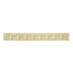 Handgeschriebenes Blatt Musik Song Notes Antique I Satinband