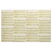 Handgeschriebenes Blatt Musik Song Notes Antique I Stoff (Fat Quarter (45,7 x 55,9 cm))