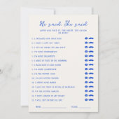 Handgeschriebenes Blau Er sagte, sie sagte Karte (Vorderseite)