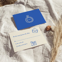 Handgeschriebenes blaues, Vintages, einzigartiges 