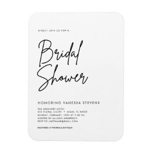 Handgeschriebenes Brautparty Magnet