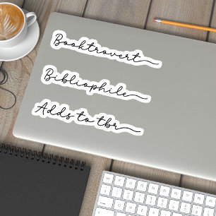 Handgeschriebenes Buch Lover Set Aufkleber