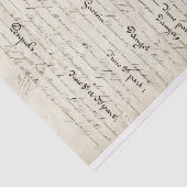 Handgeschriebenes Buchstabe-Seidenpapier Seidenpapier (Ausschnitt)