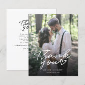 Handgeschriebenes Foto Dankeschön-Karte (Vorne/Hinten)
