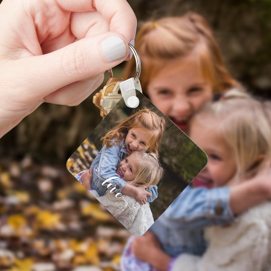Handgeschriebenes Foto für benutzerdefinierte Lieb Schlüsselanhänger