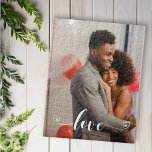 Handgeschriebenes Foto-Geschenk für benutzerdefini Puzzle<br><div class="desc">Dieses Design kann in dem Bereich personalisiert werden, der durch das Ändern des Fotos und/oder Textes zur Verfügung gestellt wird. Sie können auch angepasst werden, indem Sie auf Vorlage personalisieren klicken und dann auf die Schaltfläche klicken, um weitere Optionen anzupassen, um die Hintergrundfarbe zu löschen oder zu ändern, Text hinzuzufügen,...</div>