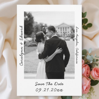 Handgeschriebenes Foto Hochzeit speichern das Datu Save The Date