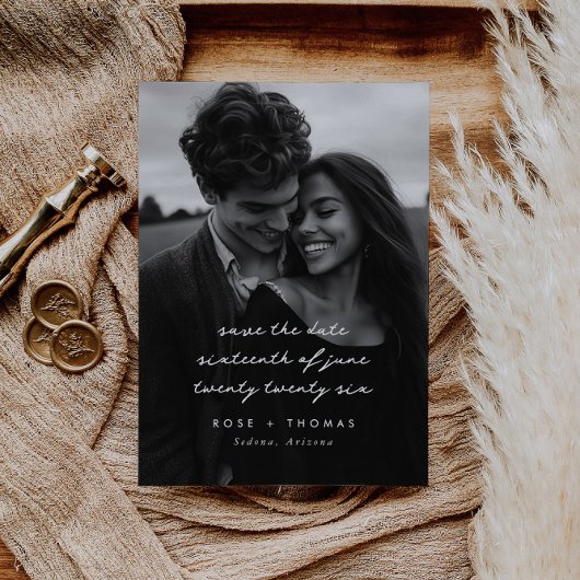 Handgeschriebenes Foto Save the Date