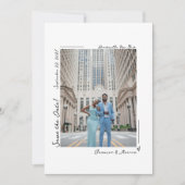 Handgeschriebenes Foto Save the Date Einladung (Vorderseite)