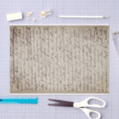 Handgeschriebenes Handbuch für Vintages Alter Seidenpapier (Handwerk)