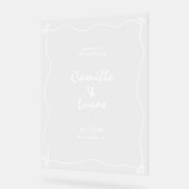 Handgeschriebenes, handgeschriebenes, akryllisches acrylschild (Winkel)