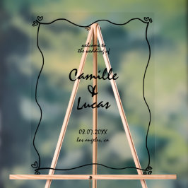 Handgeschriebenes, handgeschriebenes, akryllisches acrylschild