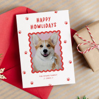 Handgeschriebenes Happy Howlidays Dog Foto Beilage