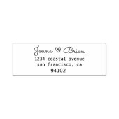 Handgeschriebenes Hochzeitsherz | Briefmarke der R Permastempel (Design)